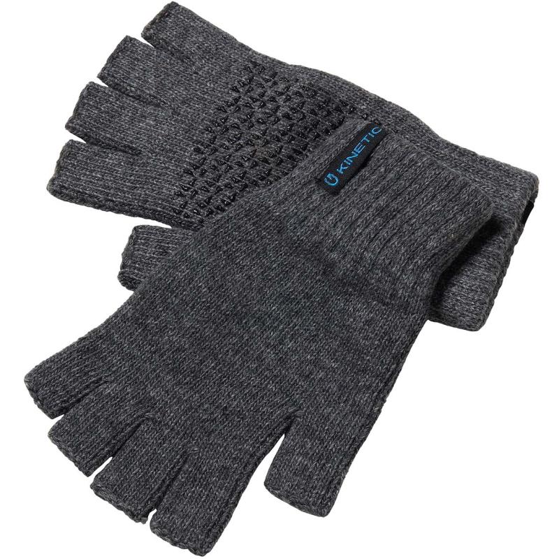 Kinetic Wool Glove Half Fingers S/M Grey