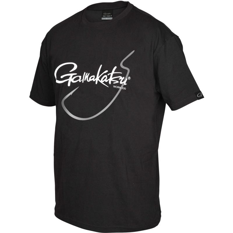Gamakatsu T-Shirt Worm 330 Black L