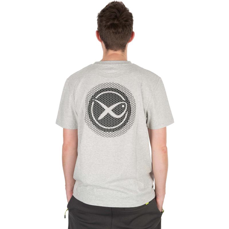 Matrix Large Logo T-Shirt Marl Grey - XL