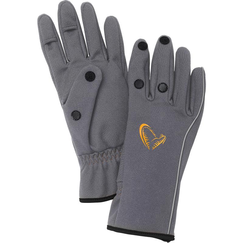Savage Gear Softshell Glove M Grey